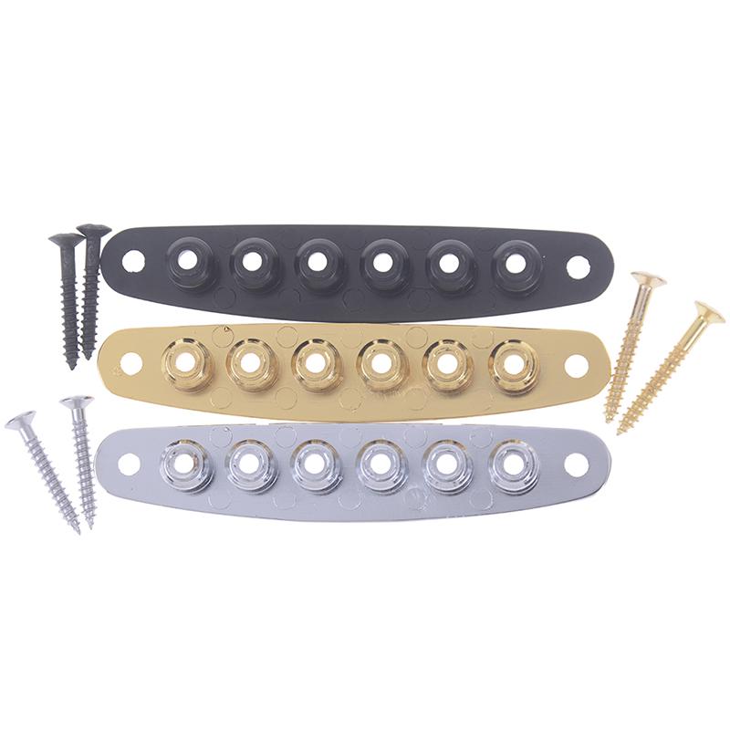 1 Stück Gitarrenbrücke String Thru Body Ferrule Buchse Platte Gitarrenzubehör