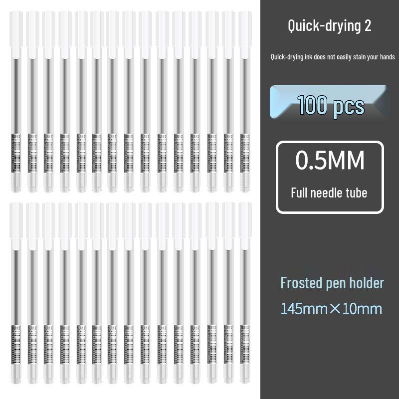Bolígrafo Negro Minimalista de 0.5mm - Secado Rápido, Bolígrafo de Firma de Alto Valor para Estudiantes