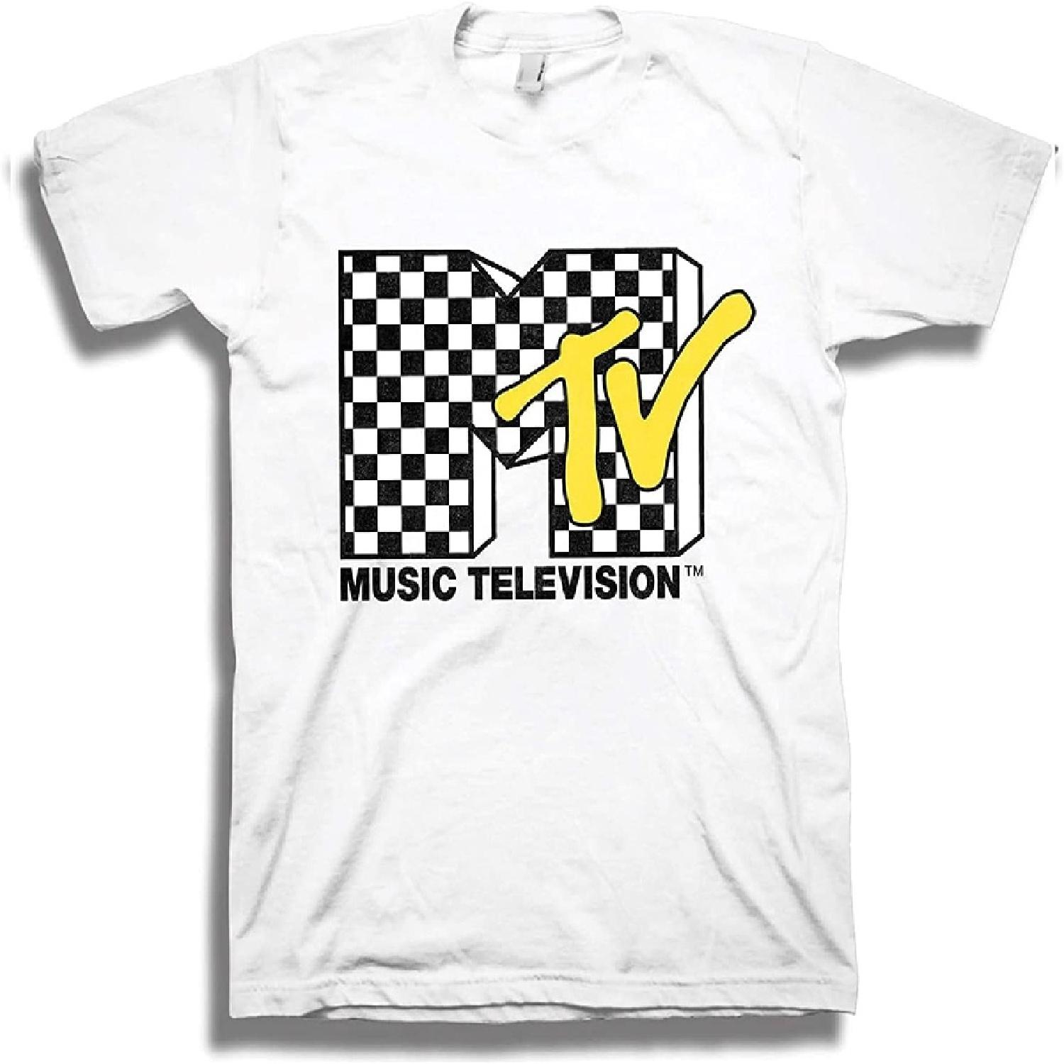 Мужская футболка MTV с клеткой Vans - #TBT Мужская одежда 1980-х - Я хочу свою футболку S