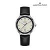 H38425720 American Classic Intra-Matic Auto 40mm Beige Dial Black Leather Men's Watch