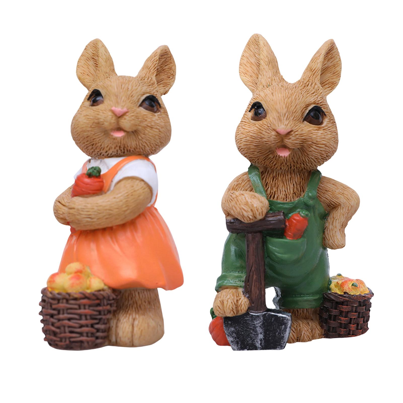 

Cute Animal Cart Creative Garden Animal Ornament Decoration One Size
