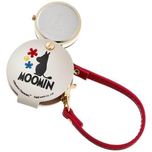 Fieldwork Moomin Pocket Watch with Bag Charm and Little My Magnifying Glass (Mom008-4) for Women