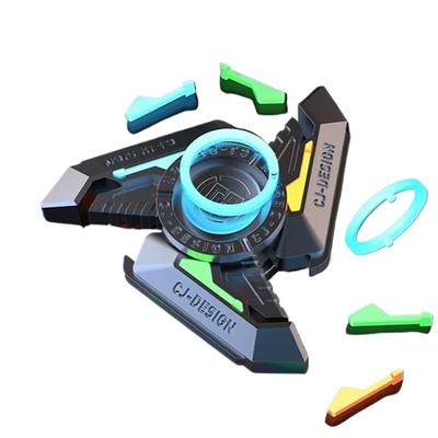 DIY Luminous Fidget Spinner Antistresová hračka Spinning Tip Pozor a soustředění Uvolněte stres Rukojeť Top pro autismus