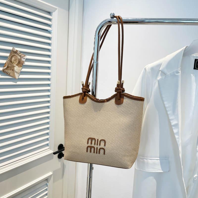 

Модная сумка большой вместимости летняя новая универсальная премиальная сумка-тоут на плечо женская сумка хаки