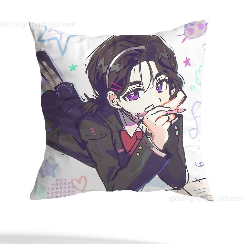 Cartoon Cute Girl Sua pillowcase casual style decoration, suitable for home decoration (excluding pillow core)