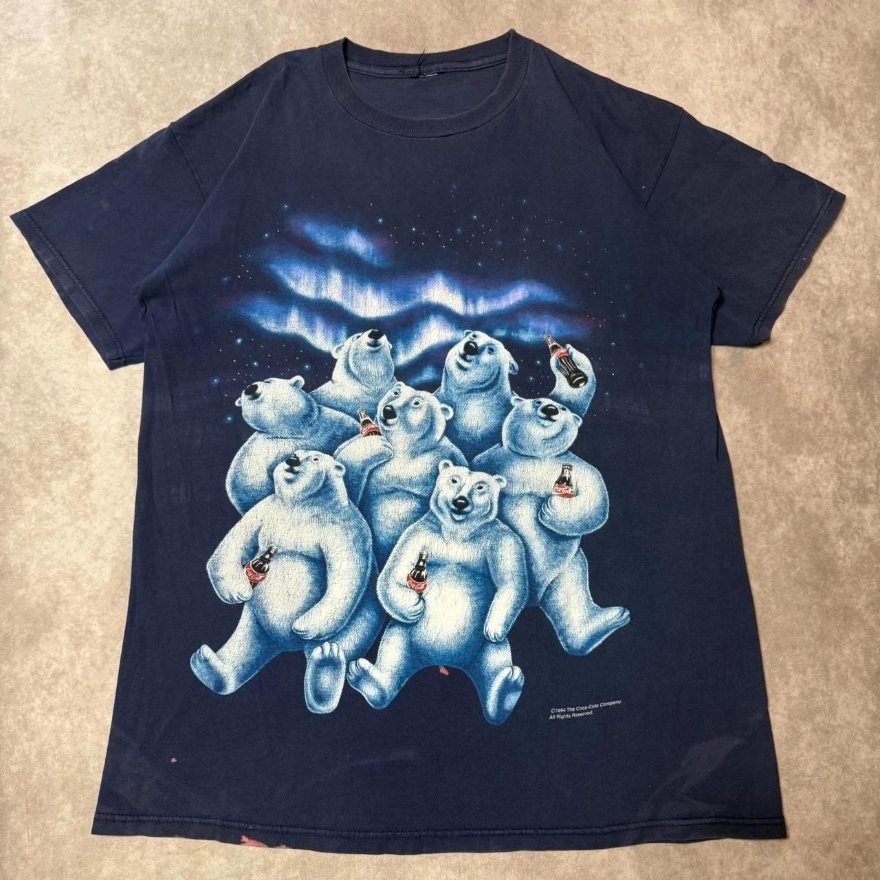 Coca Cola Polar Bear 1994 T-Shirt Vintage Promo Graphic Tee S-5XL XL
