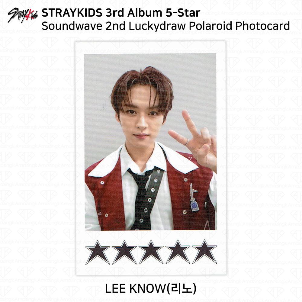 

Третий мини-альбом Stray Kids 5 Star Soundwave, вторая фотокарточка Luckydraw Polaroid KPOP Leeknow - Polaroid
