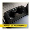 Carbon Fiber Frame Rear Water Cup Holder Trim Cover for Ford F-150 2015- EXV