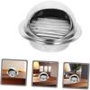 2pcs Stainless Steel Round Vent Cover Rainproof Dryer Vent Hood for Kitchen Bathroom and Laundry Room Easy Installation Optimal Airflow