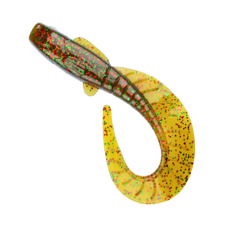 

Большая приманка в виде мягкого червя с хвостом в форме веера 11см13г для морского окуня и голавля