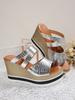 Platform Slippers Women's 2025 New Summer Wear Fashionable Non-slip and Deodorant with Skirt Wedge Heel Versatile Casual Women's Shoes