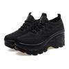 Summer New Women's Shoes Fly-woven Mesh Breathable Middle-aged Casual Shoes Thick-soled Non-slip Wear-resistant Sports Casual Shoes