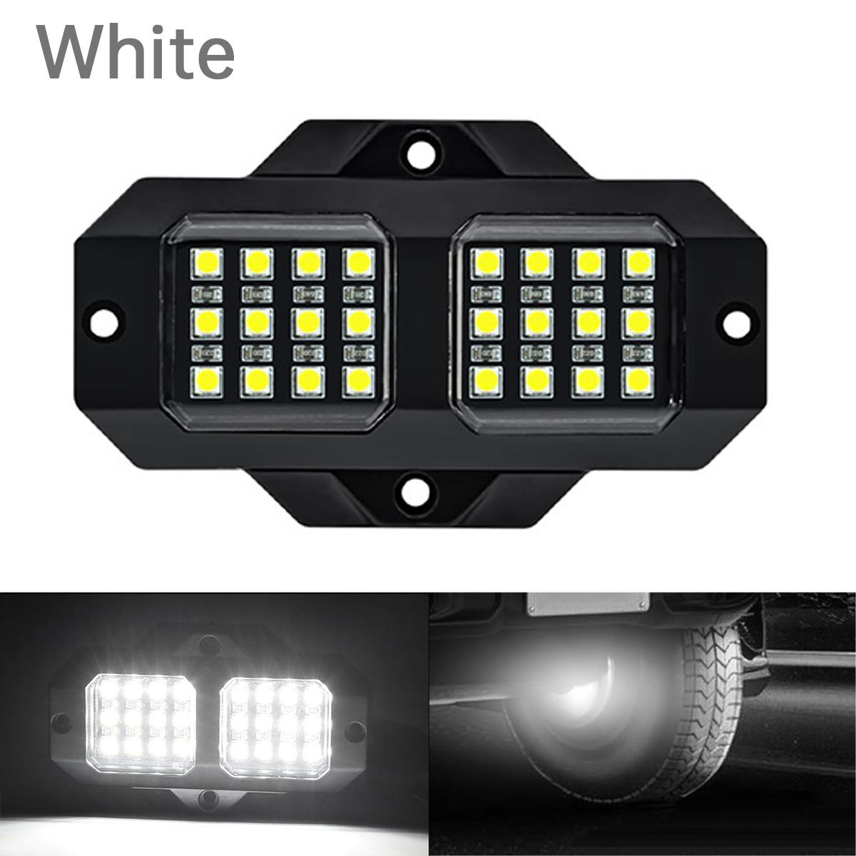 

Многоцветные светодиодные фонари высокой яркости IP68 водонепроницаемые для бездорожья, комплект для самостоятельной сборки с 16 цветами для внедорожников, квадроциклов, UTV, автомобилей, грузовиков White Light