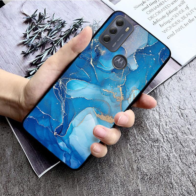 

Зеленый, синий, фиолетовый мраморный чехол для Motorola Moto Edge 20 Edge 20 Lite E7 Power E40 E20 One Action G10 G Play G22 G52 G60 E32 G8 Moto E7 Power