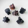 Pachet Multi-Pack 10 Bucăți Mini Clipsuri cu Gheare Negre Agrafe Mici pentru Coafuri de Prințesă Set Esențial pentru Stylingul Părții Laterale