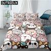 Set di biancheria da letto in poliestere con panda carino, per bambini, set di biancheria da letto per ragazzi, set di biancheria da letto per adolescenti, set di biancheria da letto king size