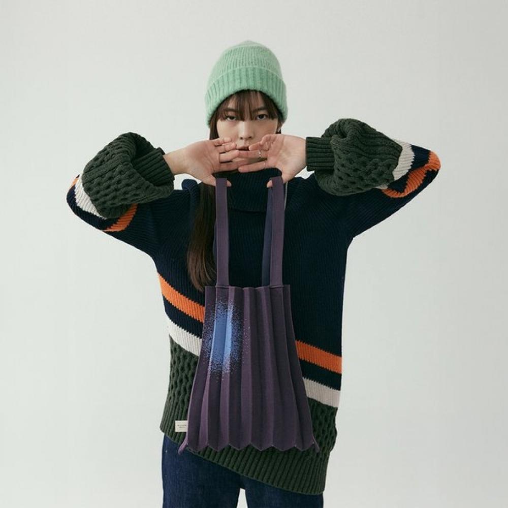 Pleatsmama Tote Bag Blue Mulberry