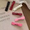 Pink Polka Dot Bowknot Hair Clip - Sweet Duckbill Accessory for Women & Girls