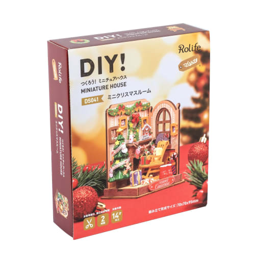 Tsukurundesu? DIY Miniature Dollhouse DS041 (Mini Christmas Room) with Japanese Instructions