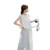 Casual temperament sleeveless vest skirt set women's summer new thin meat cover wear two-piece set