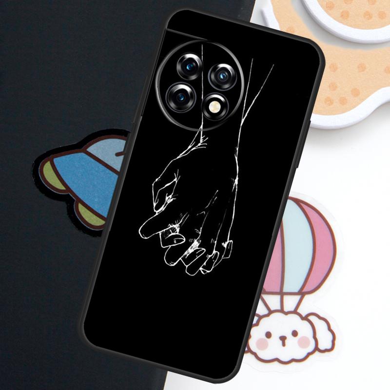 Abstract Line Art Black Case For OnePlus Nord N20 N30 CE 5 3 4 Lite OnePlus 15 13 12 11 10 Pro 10T 13T 13R 15R Cover