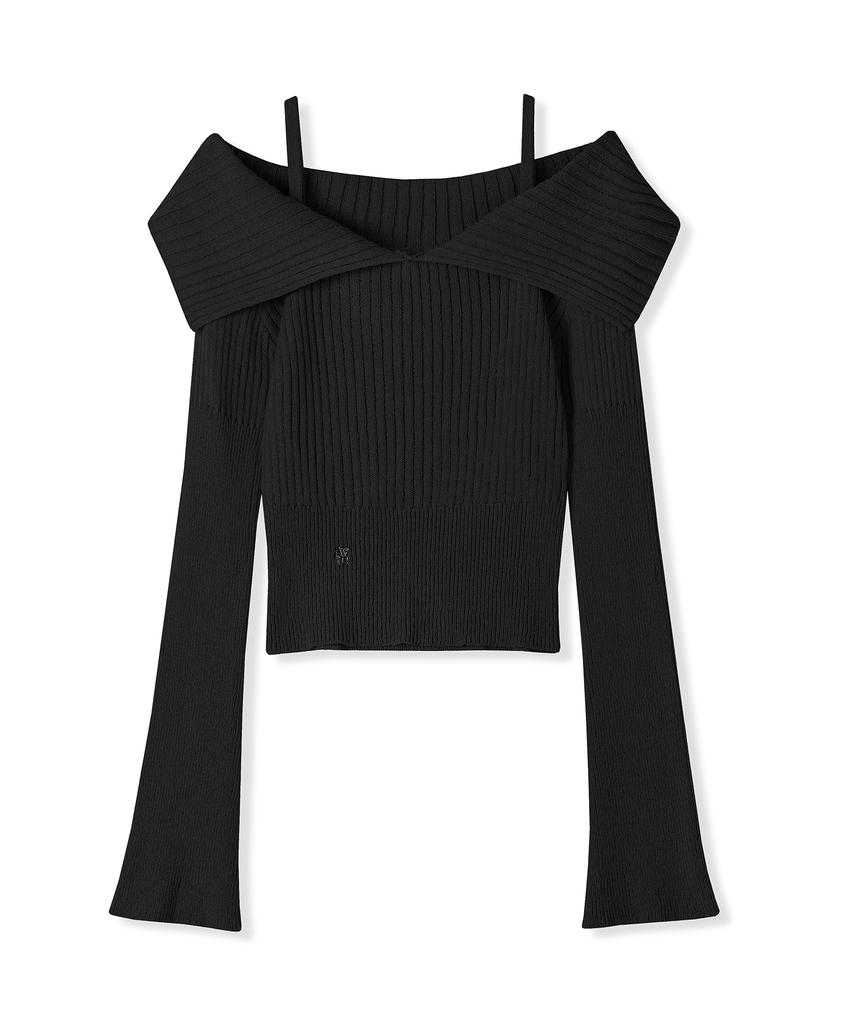 AVANDRESS Seul Sailor Off Shoulder Knit - 4Col