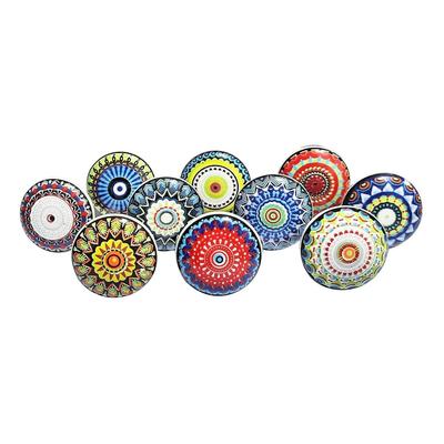 Mutfak Dolabı, Kapı ve Çekmece, Gardırop, Dolap için Vintage Seramik Çekme Topuzları (10'lu set)