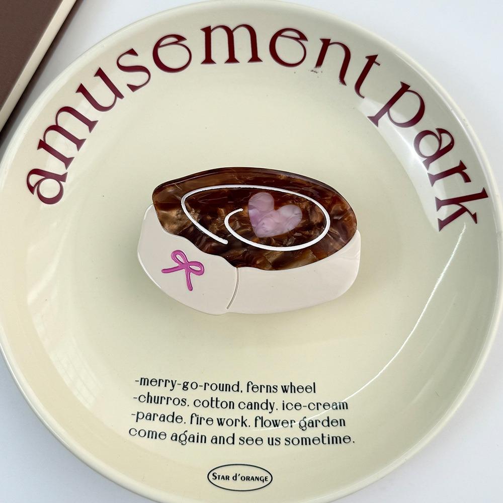 Acetic Acid Animal Hair Clip Dessert Dog Shark Clip Creative Hairpin  Daily