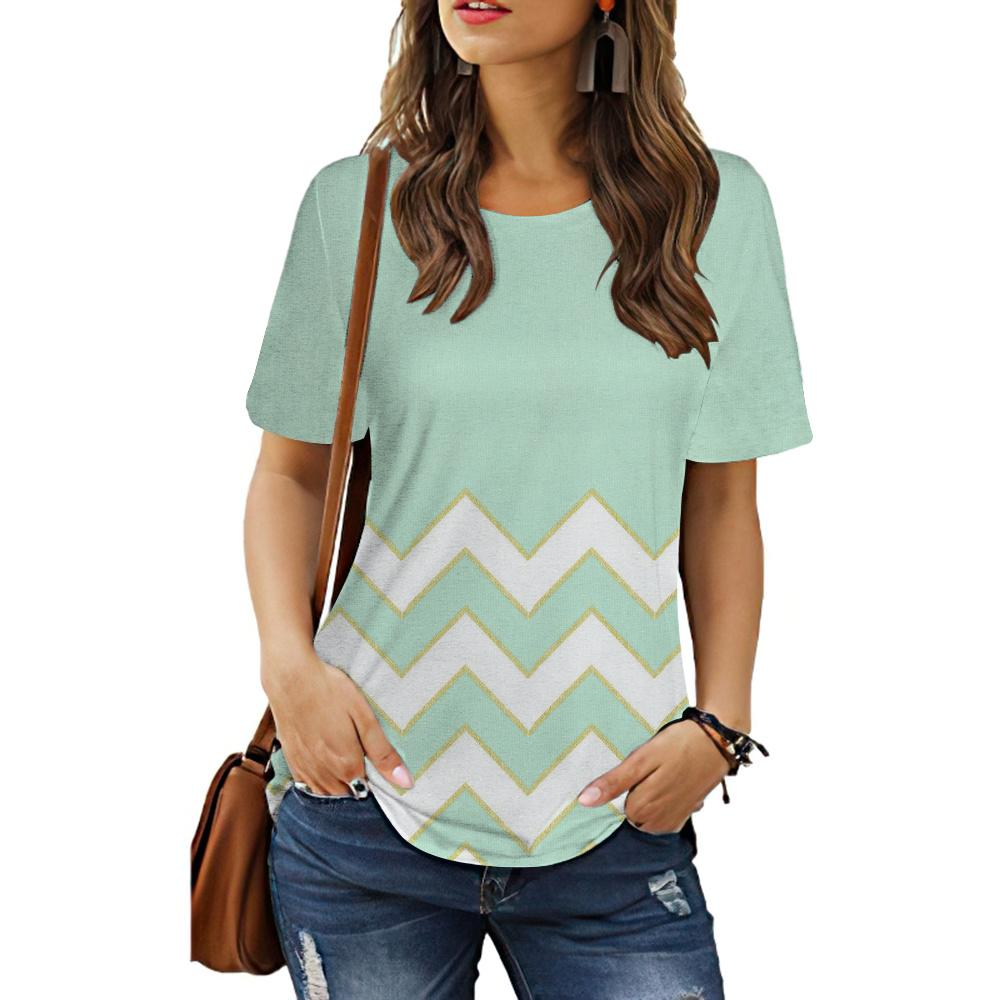 Summer Leopard Printing T-shirt Women Streetwear Retro T Shirts Tops Oversized Clothing Multiple Styles and Sizes To Choose From