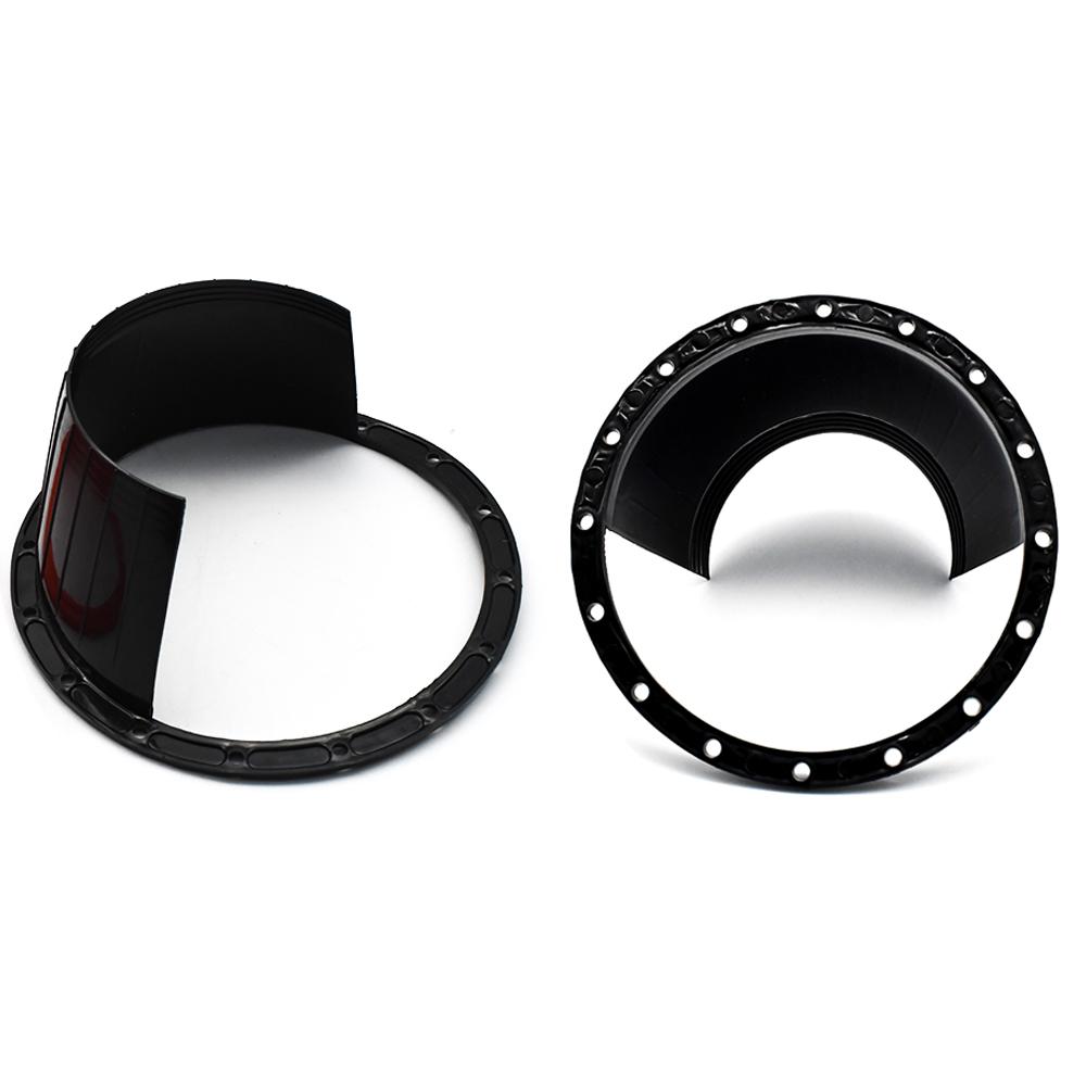 2Pcs Car Audio Refit 6.5-inch Speaker Waterproof Cover Audio Rust Protection Pad Speaker Waterproof Cover Black Red Universal