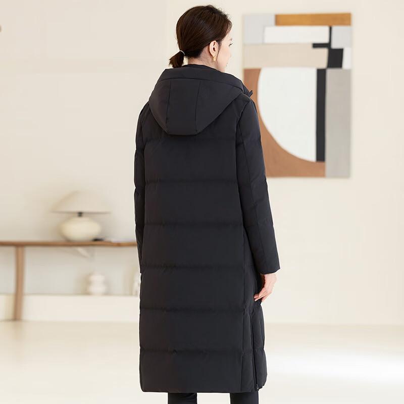 TLUOMAN Premium Professional Unisex Long Hooded Down Jacket