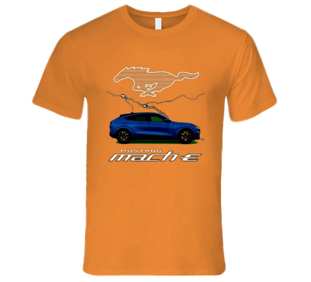 

2021 Mustang Mach E Blue Premium Gift Electric T Shirt 4XL