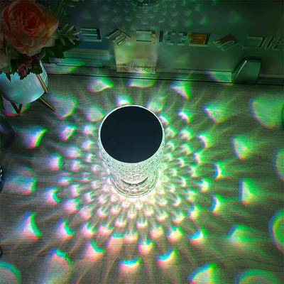 Lampă de cristal Dormitor Noptieră Lumină de ambianță Bar Restaurant Lampă de noapte mică Lampă de masă cu diamant trandafir Transfrontalier Hot
