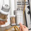 2-in-1 Makeup Pad Organizer Dustproof Floss Picks Holder  for Vanity Countertop