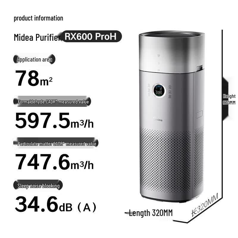 Midea KJ650G-RX600 ProH Air Purifier and Humidifier CN plug (adapter included)