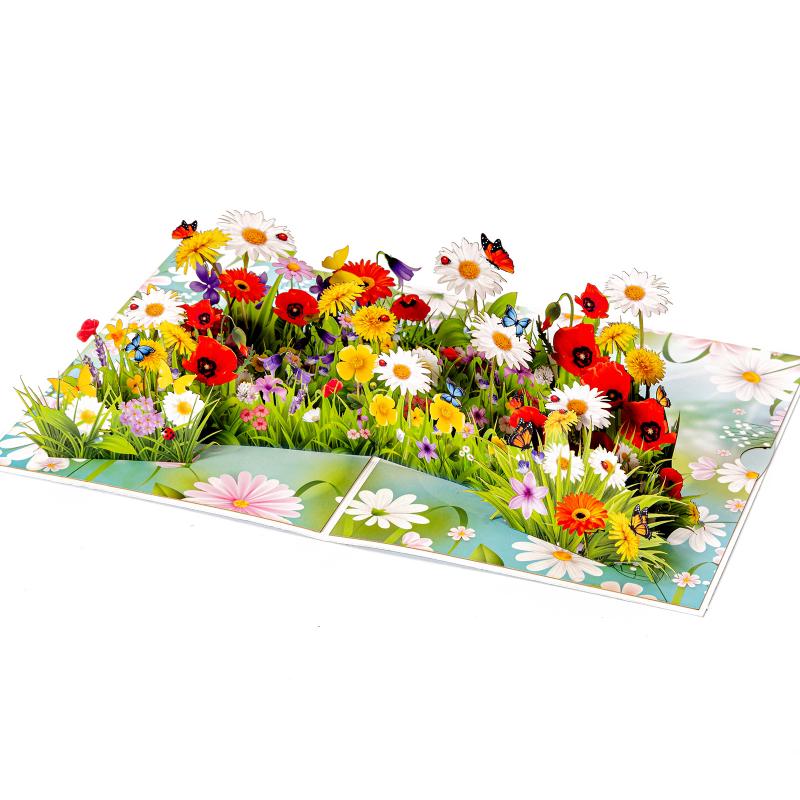 Butterfly Flower 3D Greeting Card Standing Design For Birthday Wedding Anniversary With Envelope
