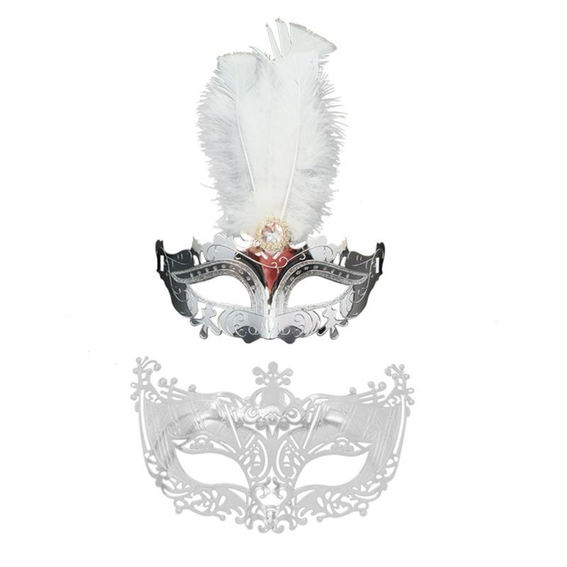 Couple Masquerade Mask Venetians Party Mask Halloween Costume Mask Mardi Gras Mask for Couples Women Men Half Face Mask