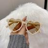 Children's Cute Heart-shaped Sunglasses Kids Retro Cute Pink Love Sun Glasses Frame Fashion New Girls Boys Baby UV400 Eyewear