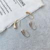 Temperament Minimalist water drop stud earrings Simple cold wind earrings Earrings that do not need to be removed when sleeping