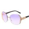 Stylish And Timeless Men Women Vintage Mirror Frameless Flat Lens Sunglasses