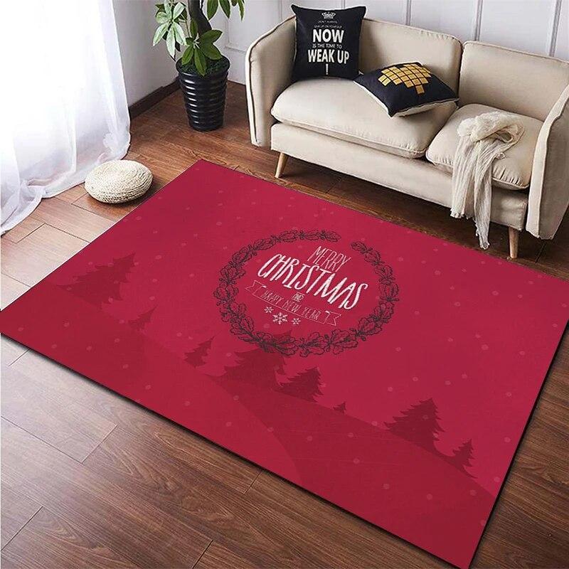 Christmas New Year Gift HD Printing Area Carpet, Living Room Sofa Decorative Carpet, Anti-skid Mat, Alfombras Direct Shipment