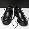 Brand New British Style Luxury Outdoor Brand Thick Bottom Oxford Shoes Men Lace Up Safety Shoes Beef Tendon Outsole Work Shoes