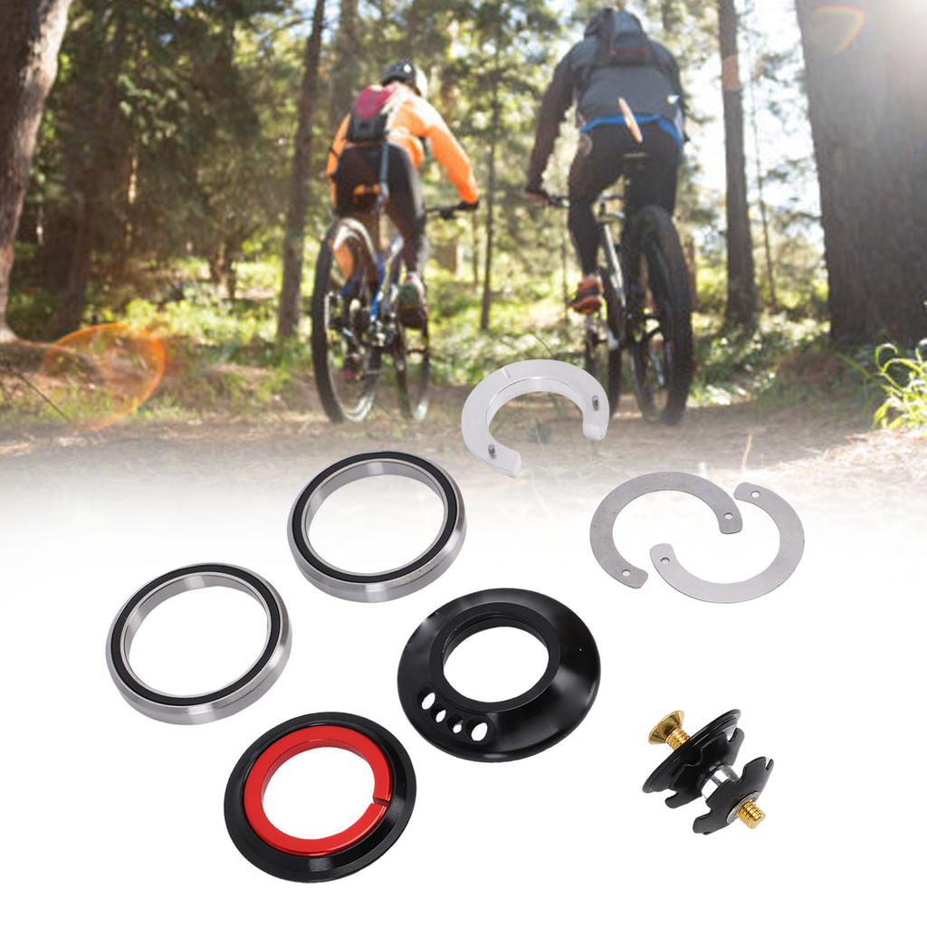   Cable Routing Headset for IS52 Standard Frames, Integrated Design for 28.6mm Upper, 40mm Lower with Nut 6.5mm and CNC Machined Aluminum Alloy Materi
