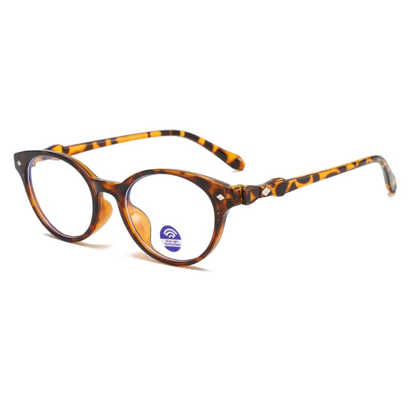 Anti-Blue Light Glasses Classic Oval Eyewear Women Men Daily Go Out Eyeglasses Blue Light Blocking Man Lady Computer Eyeglas