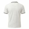 Men's Heavyweight Vintage Loose Jacquard Zip Short Sleeve Polo Shirt.