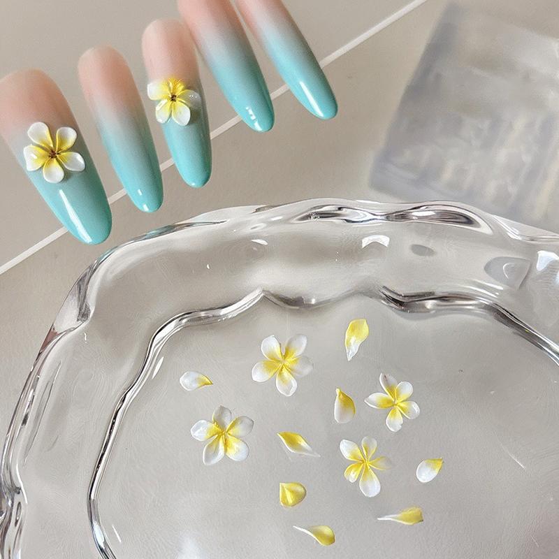 Silicone Nail Carving Mold Flower 3D Acrylic Nail Art Decorations Stamping Plates Diy Manicure Nail Accessories Tools