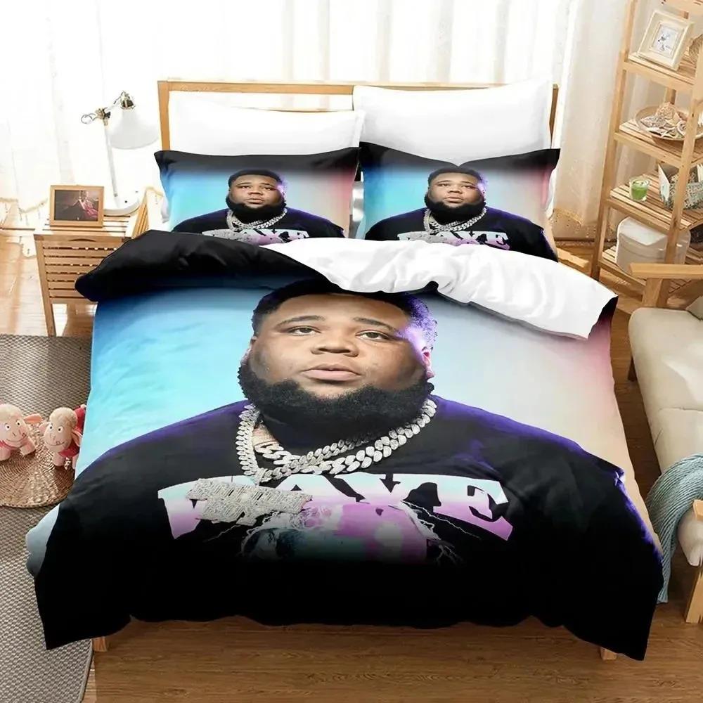 3D Print Rapper Rod Wave Bedding Collection Duvet Cover Bed Collection Quilt Cover Pillowcase Comforter King Queen Size Boys Adult Bedding Collection