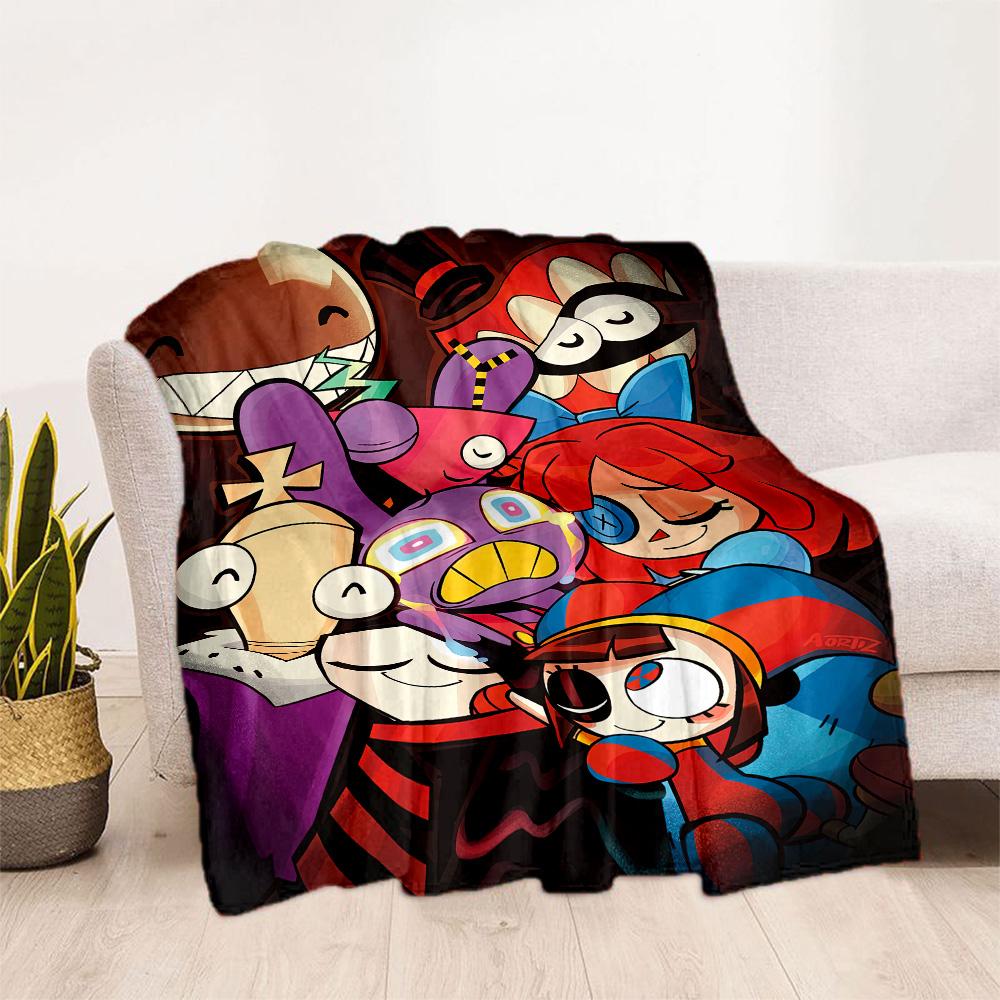 Digital Circus Blanket Warmthful Decor Perfect for Bedding Bed Office for All Occasions Stylish Decor Best Holiday Gift for Friends Family