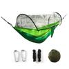 Camping Hammock With Mosquito Gnats Net Breathable Lightweight Portable Single Hammock With Tree Straps Indoor Outdoor Hammock