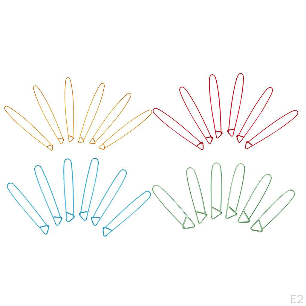 6Pcs Stitch Holders Large Locking Safety Pins for Crochet Knitting Sewing , Small